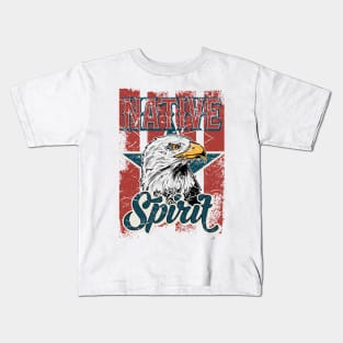 Native Spirit American Eagle Kids T-Shirt